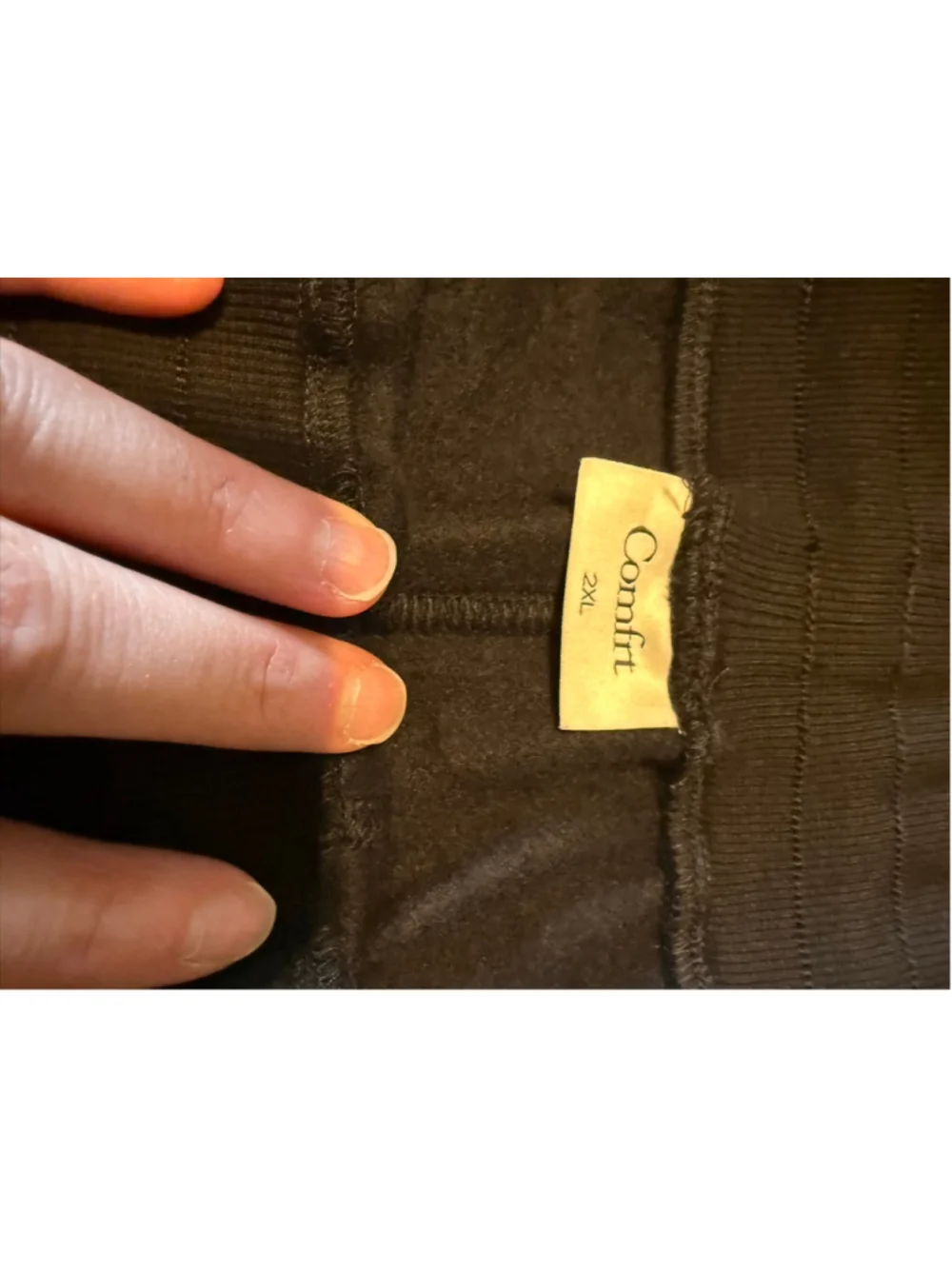 Women's Comfort Black Fleece Shorts 2XL